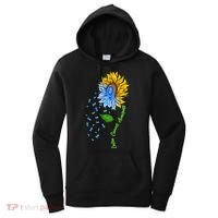 Colon Cancer Awareness Sunflower Support Women's Hoodie thumb 0