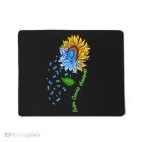 Colon Cancer Awareness Sunflower Support Mousepad thumb 0