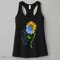 Colon Cancer Awareness Sunflower Support Women's Tank Top thumb 3