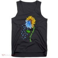 Colon Cancer Awareness Sunflower Support Tank Top thumb 0