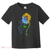 Colon Cancer Awareness Sunflower Support Toddler T-Shirt thumb 0