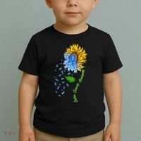 Colon Cancer Awareness Sunflower Support Toddler T-Shirt thumb 2