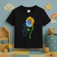 Colon Cancer Awareness Sunflower Support Toddler T-Shirt thumb 3