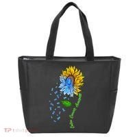 Colon Cancer Awareness Sunflower Support Tote Bag thumb 0