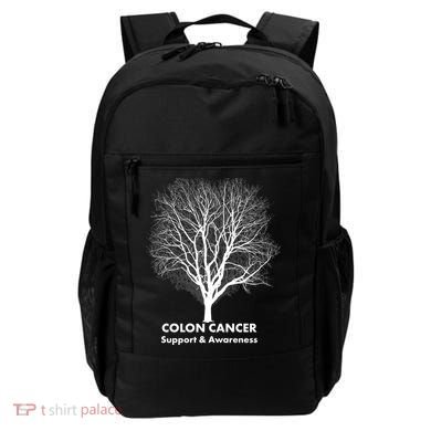 Colon Cancer Awareness Tree Backpack