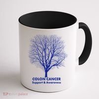 Colon Cancer Awareness Tree Coffee Mug thumb 1