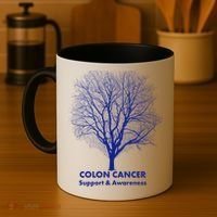 Colon Cancer Awareness Tree Coffee Mug thumb 4