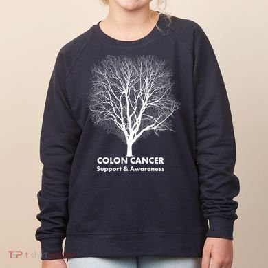 Colon Cancer Awareness Tree Women's Sweatshirt