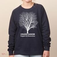 Colon Cancer Awareness Tree Women's Sweatshirt thumb 0