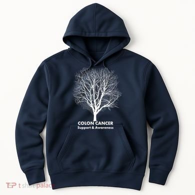 Colon Cancer Awareness Tree Hoodie