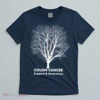 Colon Cancer Awareness Tree T-Shirt thumb 5