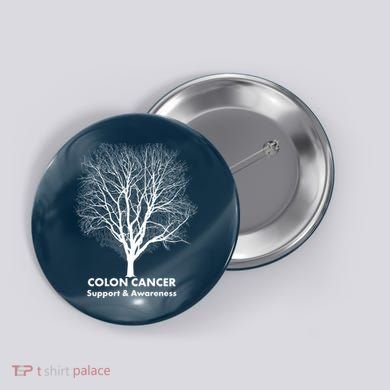 Colon Cancer Awareness Tree Button