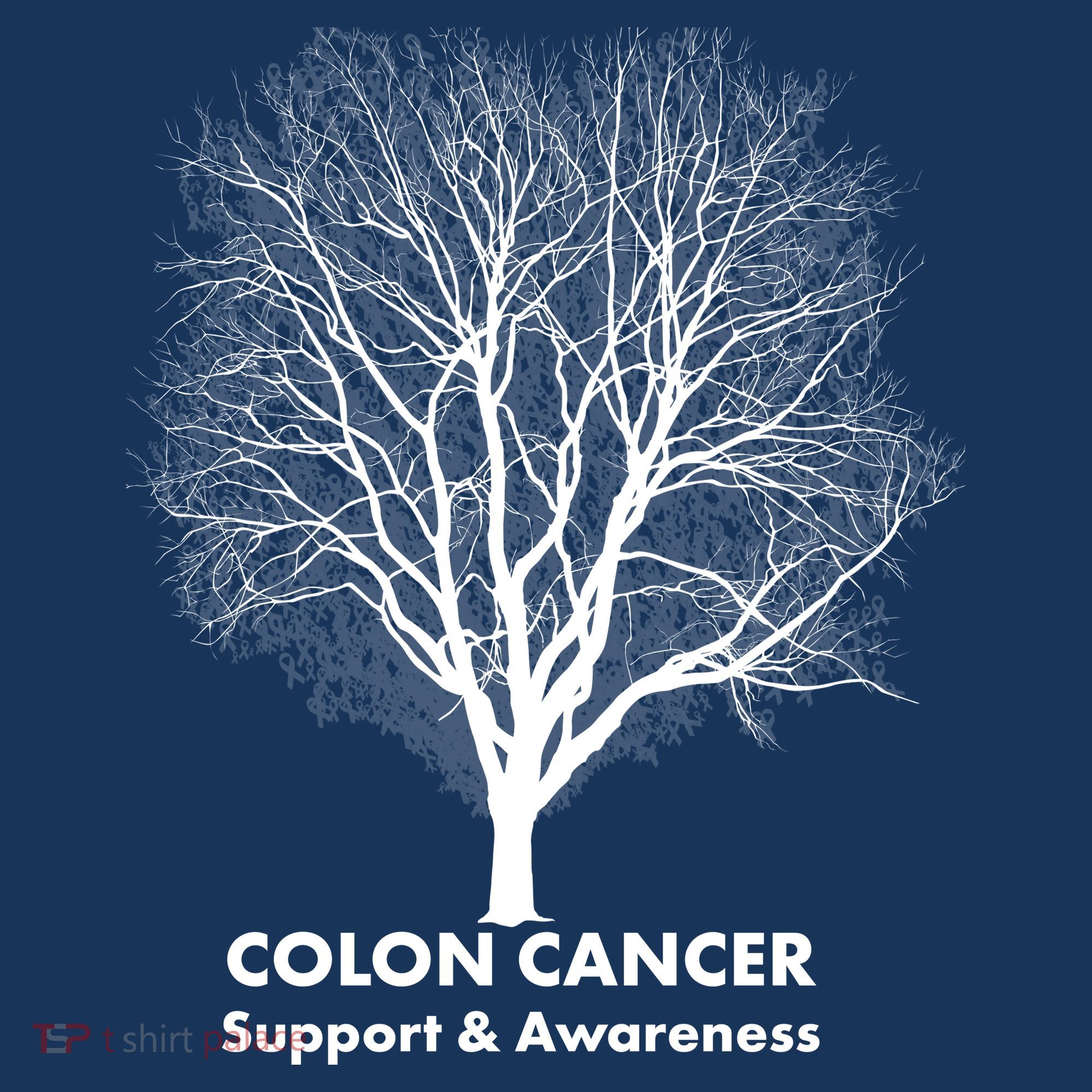 Colon Cancer Awareness Tree Women's Hoodie