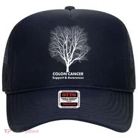 Colon Cancer Awareness Tree Hat thumb 0