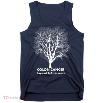 Colon Cancer Awareness Tree Tank Top