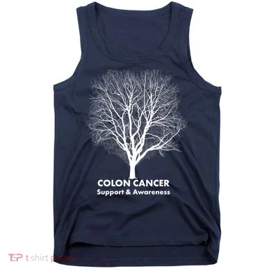 Colon Cancer Awareness Tree Tank Top