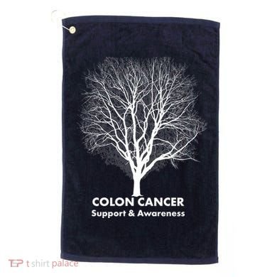 Colon Cancer Awareness Tree Golf Towel