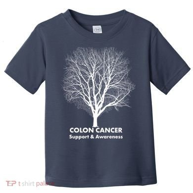 Colon Cancer Awareness Tree Toddler T-Shirt