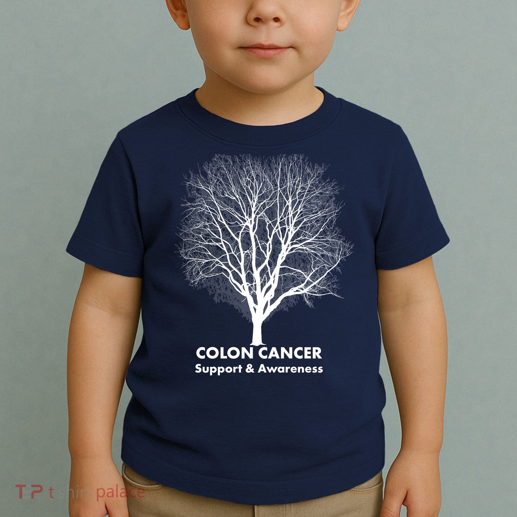 Colon Cancer Awareness Tree Toddler T-Shirt