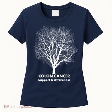Colon Cancer Awareness Tree Women's T-Shirt