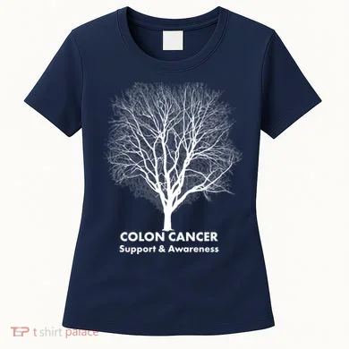 Colon Cancer Awareness Tree Women's T-Shirt