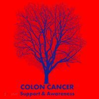 Colon Cancer Awareness Tree Santa Hat thumb 1