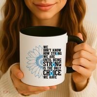 Colon Cancer Being Strong Is The Only Choice Coffee Mug thumb 3