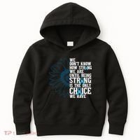 Colon Cancer Being Strong Is The Only Choice Kids Hoodie thumb 0