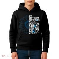 Colon Cancer Being Strong Is The Only Choice Kids Hoodie thumb 4