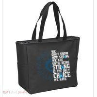 Colon Cancer Being Strong Is The Only Choice Tote Bag thumb 2