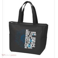 Colon Cancer Being Strong Is The Only Choice Tote Bag thumb 3