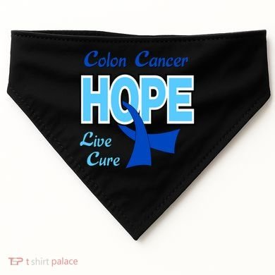 Colon Cancer Hope Live Cure USA-Made Doggie Bandana