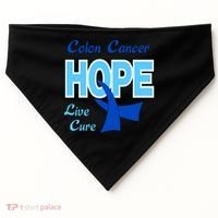Colon Cancer Hope Live Cure USA-Made Doggie Bandana thumb 0