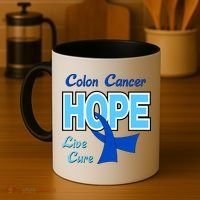 Colon Cancer Hope Live Cure Coffee Mug thumb 4