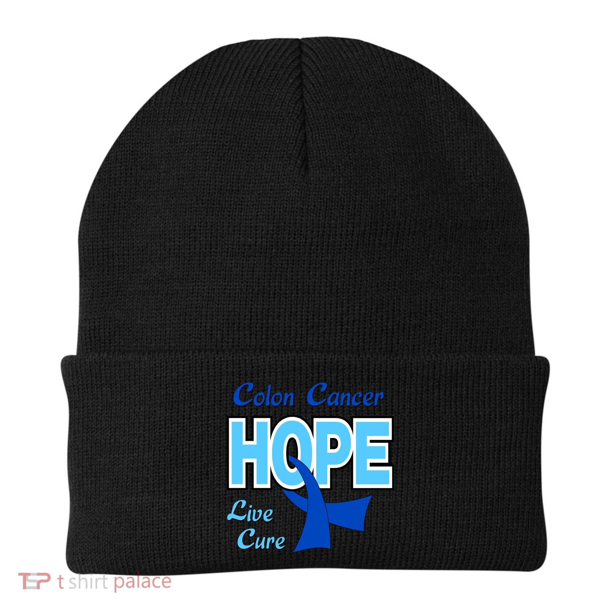 Colon Cancer Hope Live Cure Beanie