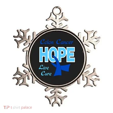 Colon Cancer Hope Live Cure Ornament