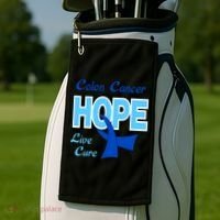 Colon Cancer Hope Live Cure Golf Towel thumb 2