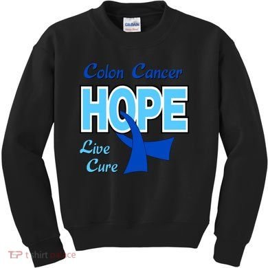 Colon Cancer Hope Live Cure Kids Sweatshirt