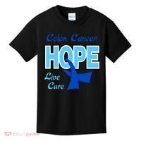 Colon Cancer Hope Live Cure Kids T-Shirt thumb 0