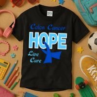 Colon Cancer Hope Live Cure Kids T-Shirt thumb 3
