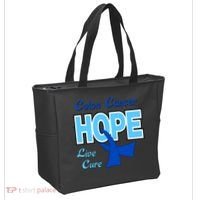 Colon Cancer Hope Live Cure Tote Bag thumb 2