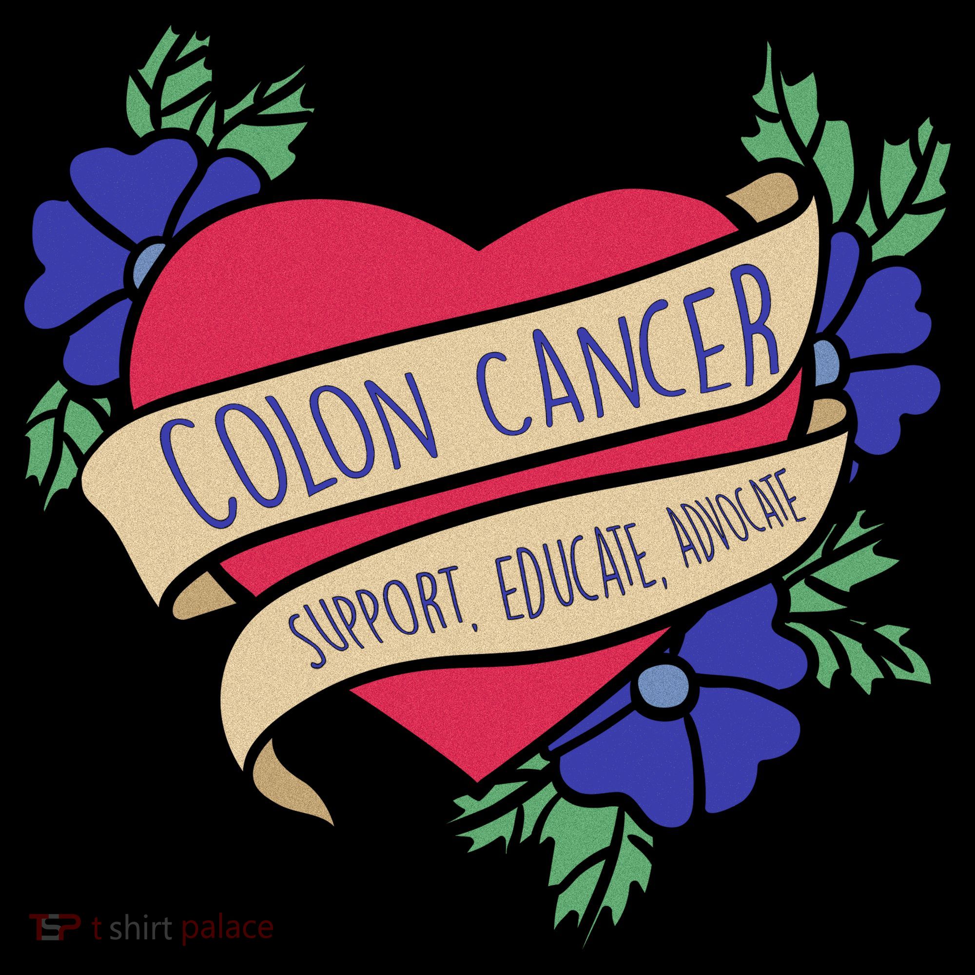 Colon Cancer Support Educate Advocate Backpack
