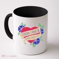 Colon Cancer Support Educate Advocate Coffee Mug thumb 0