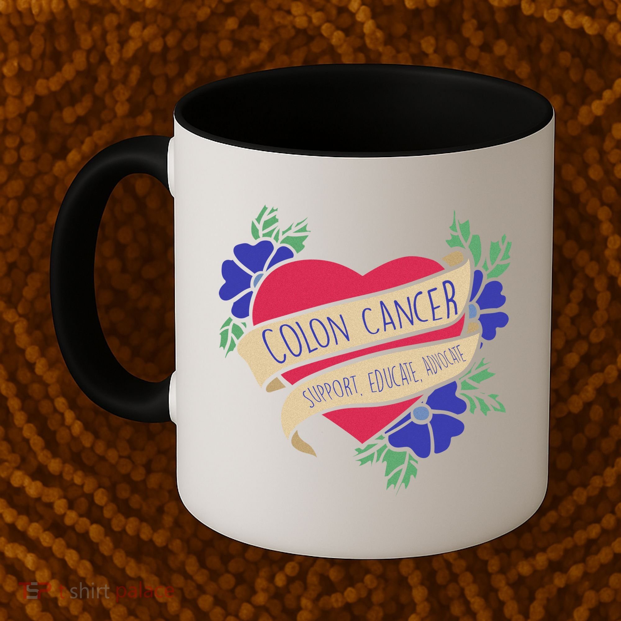 Colon Cancer Support Educate Advocate Coffee Mug