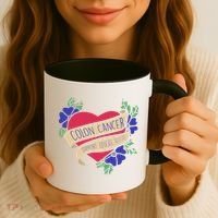 Colon Cancer Support Educate Advocate Coffee Mug thumb 3