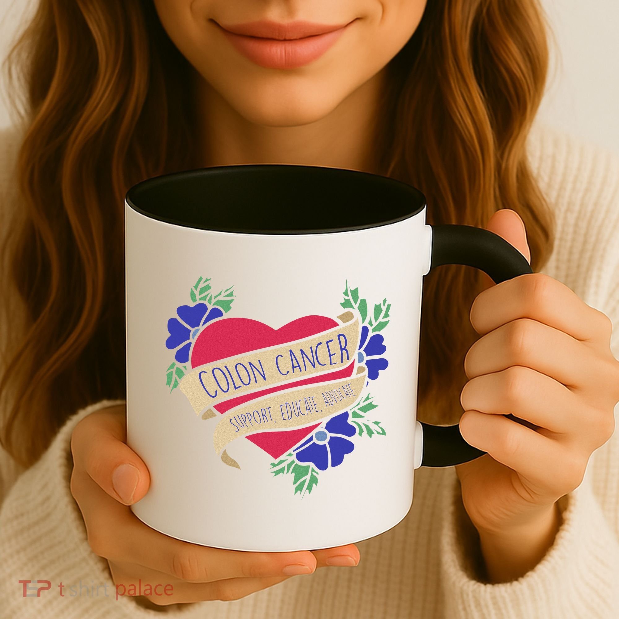 Colon Cancer Support Educate Advocate Coffee Mug