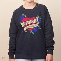 Colon Cancer Support Educate Advocate Women's Sweatshirt thumb 0