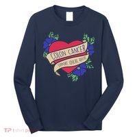 Colon Cancer Support Educate Advocate Long Sleeve Shirt thumb 0