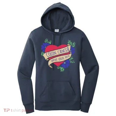 Colon Cancer Support Educate Advocate Women's Hoodie