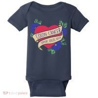 Colon Cancer Support Educate Advocate Baby Bodysuit thumb 0